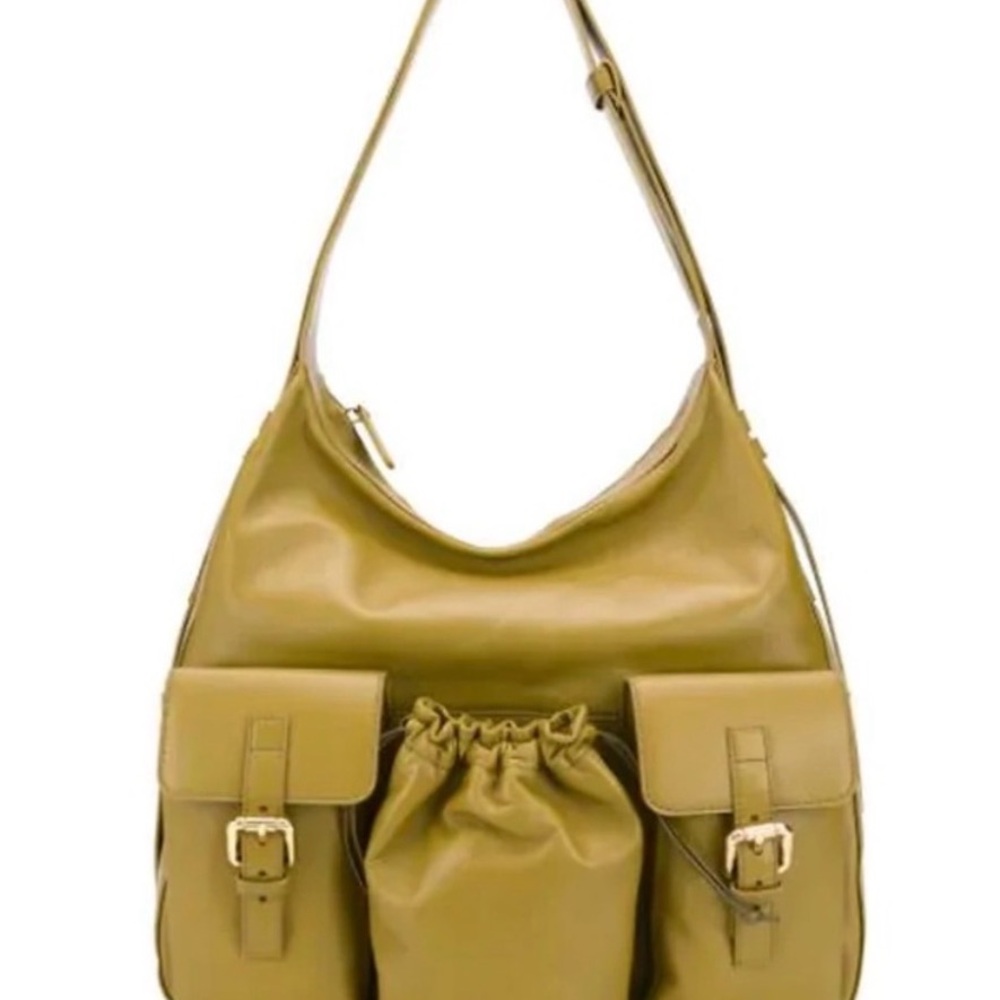 Jacquemus Mustard Shoulder Le iba olive khaki Bag